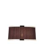 Interiors 1900 Suffolk Pleated 13" Black and Chrome shade