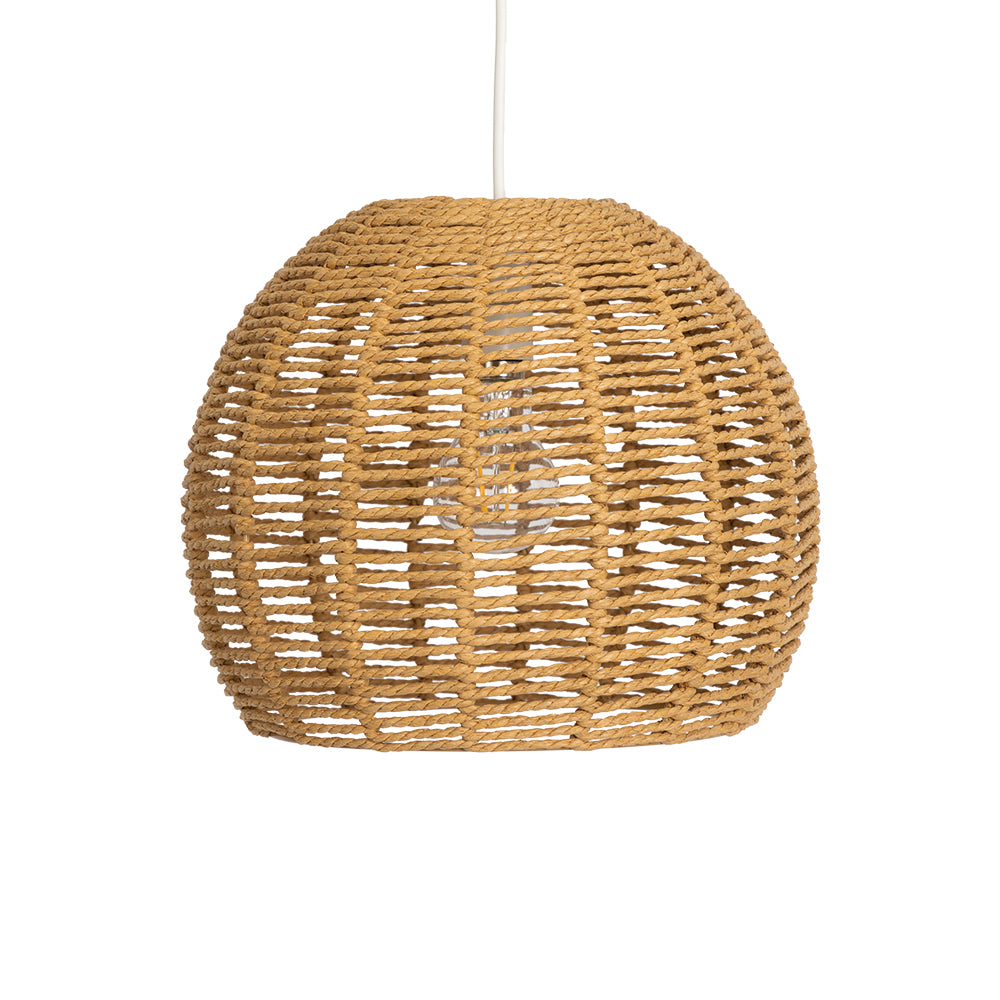 Medium Clinton Natural Paper String Eco Friendly Easy Fit Pendant Shade