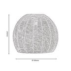 Medium Clinton Natural Paper String Eco Friendly Easy Fit Pendant Shade