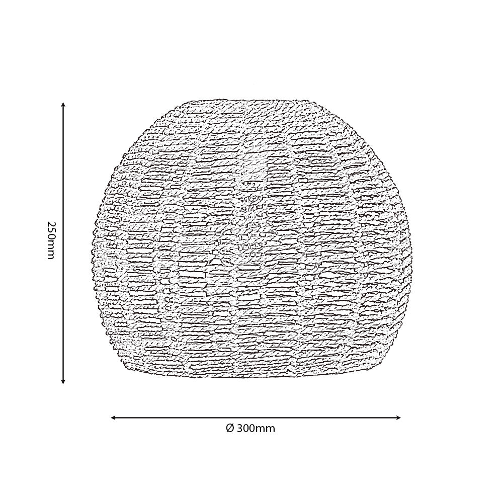 Medium Clinton Natural Paper String Eco Friendly Easy Fit Pendant Shade