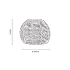 Small Clinton Natural Paper String Eco Friendly Easy Fit Pendant Shade