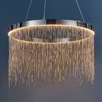 Zelma Integrated LED Chrome Chain Pendant