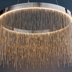 Zelma Integrated LED Chrome Chain Pendant