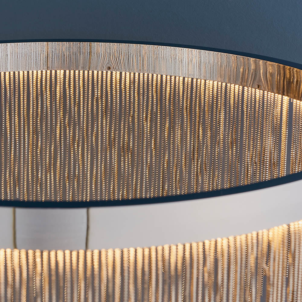 Zelma Integrated LED Chrome Chain Pendant