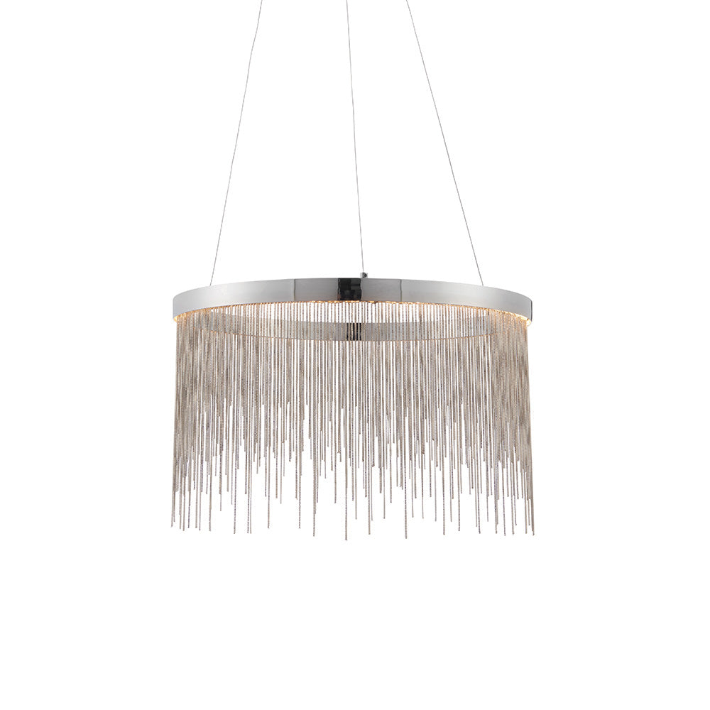 Zelma Integrated LED Chrome Chain Pendant