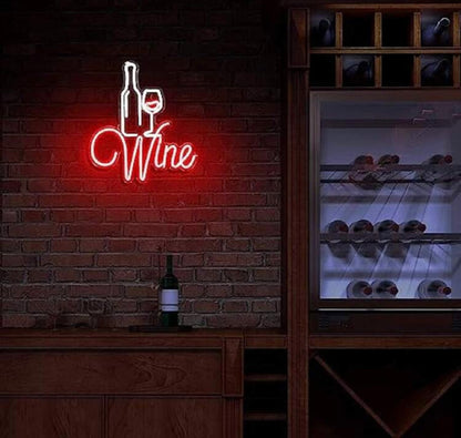 Neon Wine Bar Sign