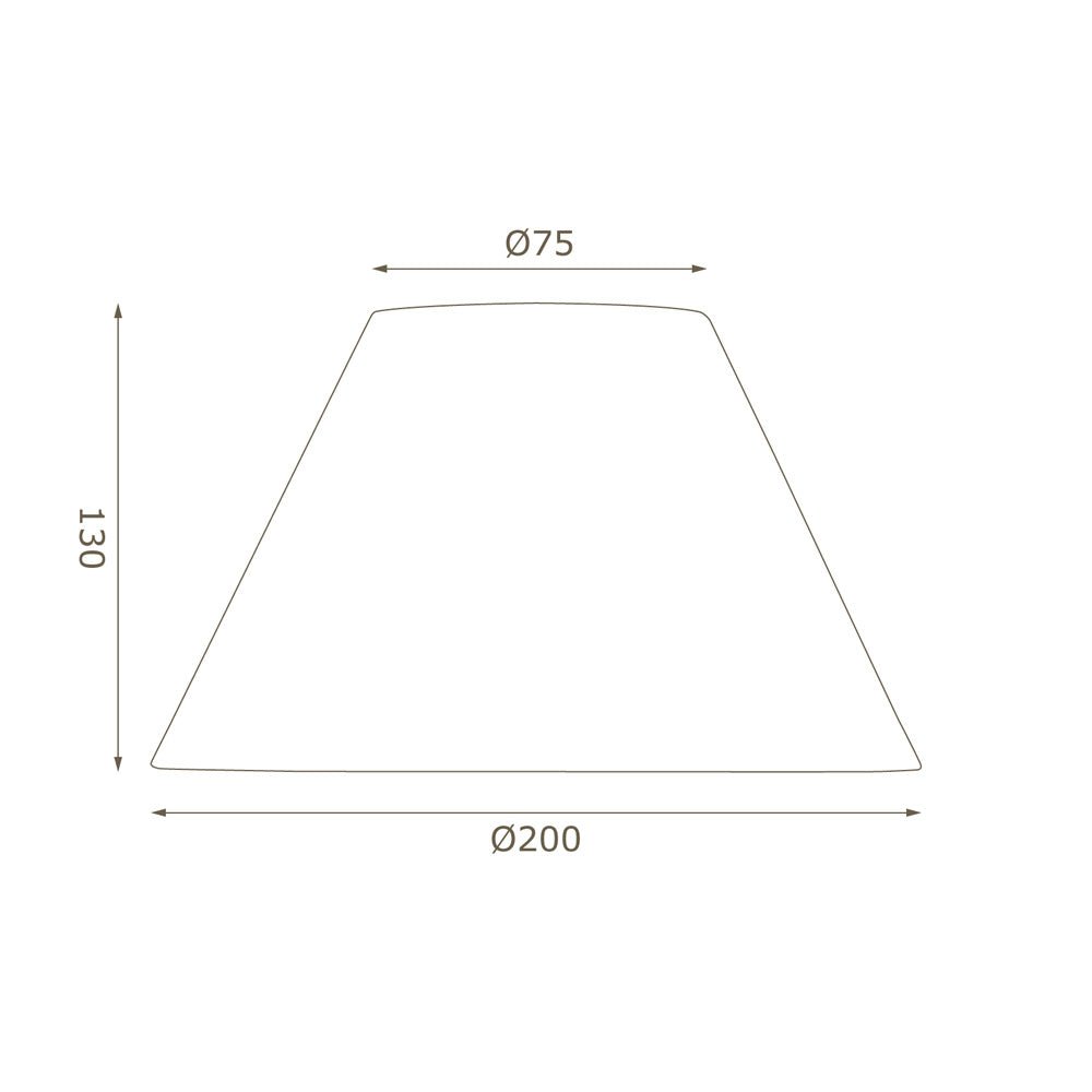 Oaks Lighting - 8" Cotton Coolie Shade with Reversable Gimble - Luminosity Designs Ltd