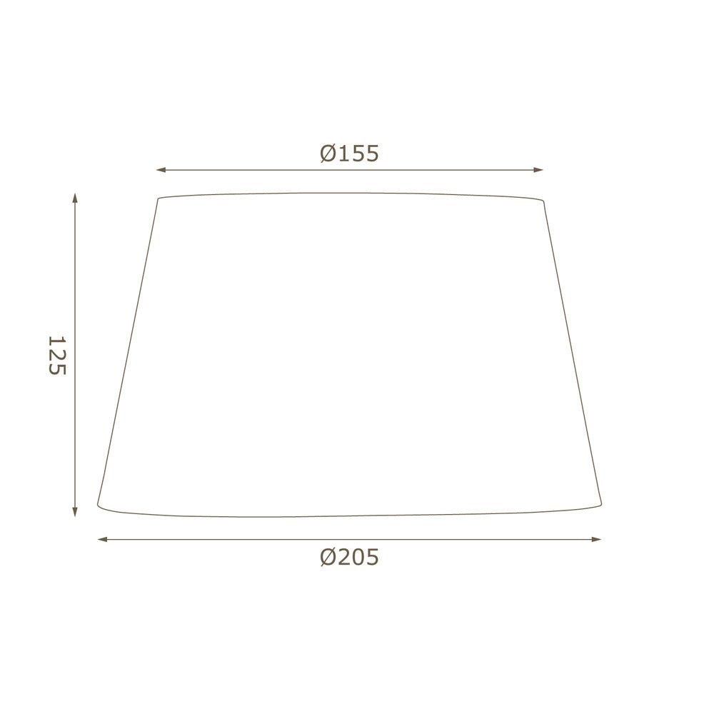 Oaks Lighting - 8" Cotton Drum Shade with Reversable Gimble - Luminosity Designs Ltd