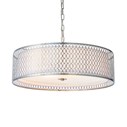 Cordero Ceiling Pendant Light Fitting with Shade, Diffuser and Metal Honeycomb Trim