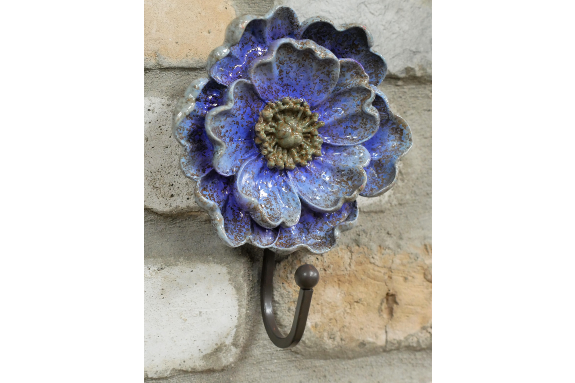 Traditional Victorian Style Floral Poppy Hanging Hooks