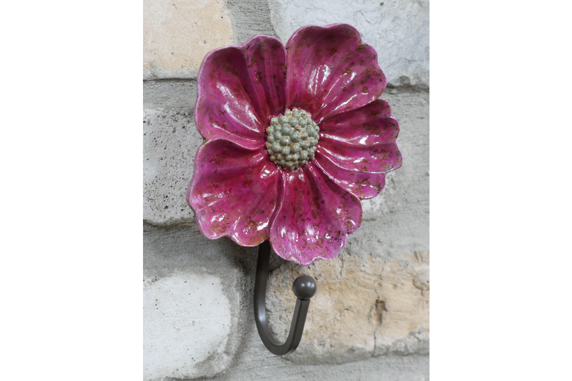 Traditional Victorian Style Floral Poppy Hanging Hooks