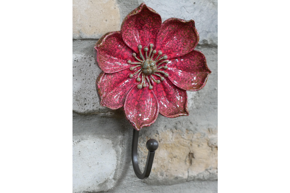 Traditional Victorian Style Floral Poppy Hanging Hooks
