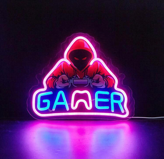 Led Neon Gamer Arcade Sign