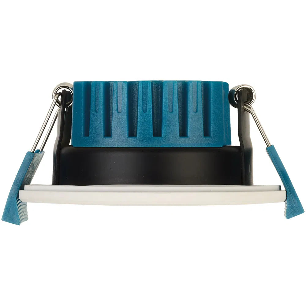 Crompton Lamps Firesafe Integrated LED Downlight with White Bezel Included • Dimmable • 4W/6W/8W • 2700K/3000K/4000K/6000K