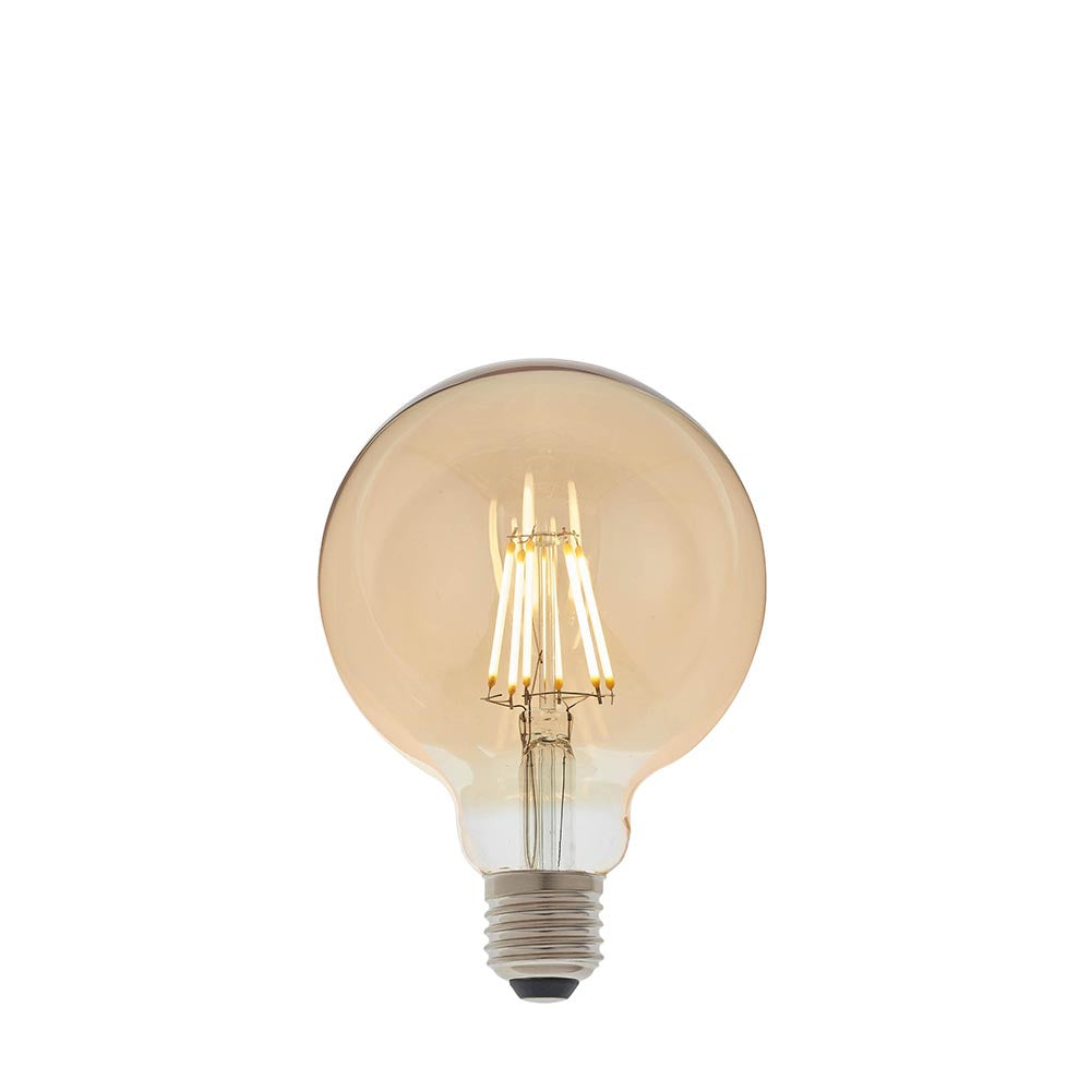 Endon Amber Vintage Globe LED Filament Bulb