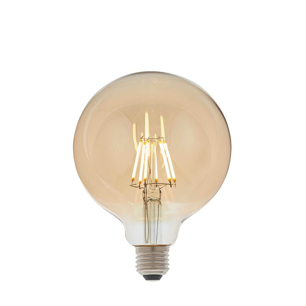 Endon Amber Vintage Globe LED Filament Bulb