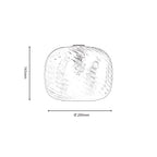 Jesmond Non Electric Pumpkin Glass Swirled Shade for Ceiling Pendants