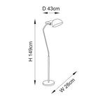 Endon Largo Task Floor Lamp