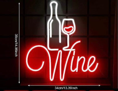 Neon Wine Bar Sign