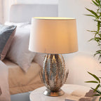 SILVER Delphine Table Lamp  with Shade - Discontinued, while stocks last