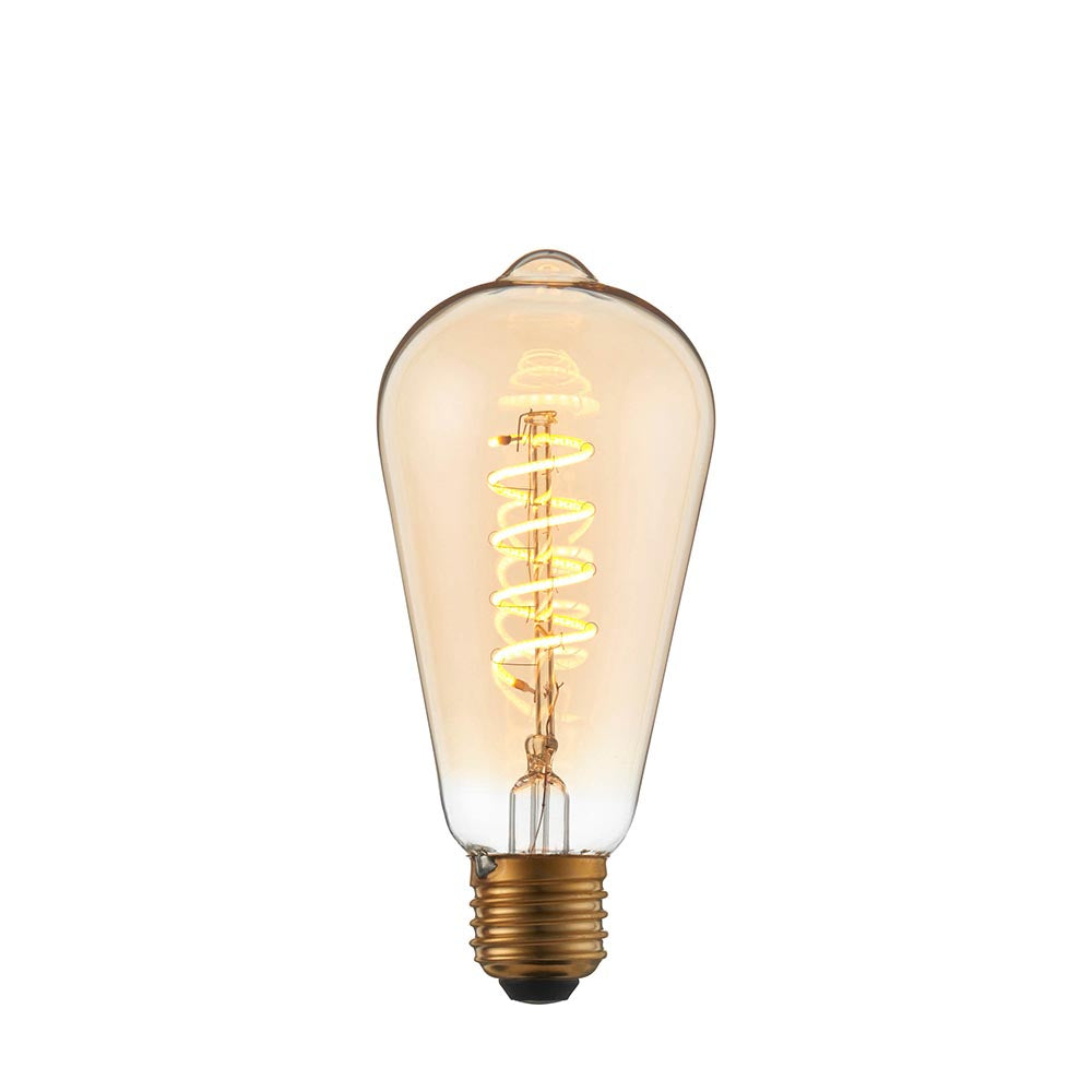 Endon Dimmable Decorative Vintage Pear Spiral LED Filament Bulb
