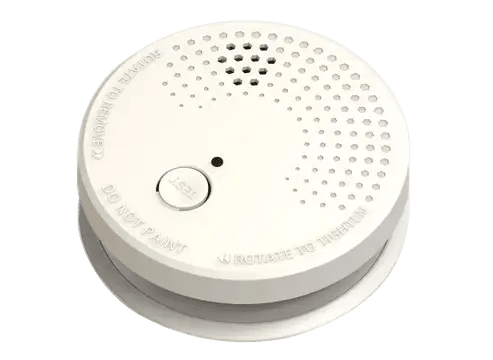 ABM - 9V BATTERY OPERATED PHOTOELECTRIC SMOKE ALARM - 9v Battery included - Loud 85dB alarm - Luminosity Designs Ltd