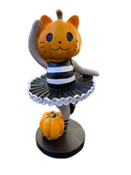 Pumpkin Kitty Ballerinas Ornament