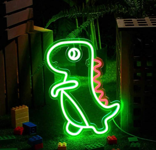 Led Neon Dinosaur Playroom Sign