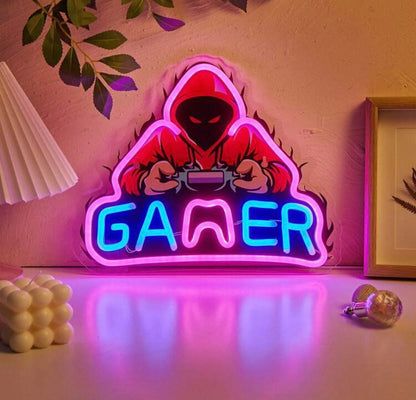 Led Neon Gamer Arcade Sign