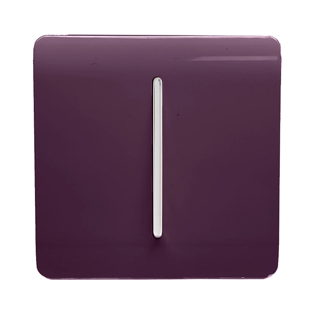 Trendi, Artistic Modern 1 Gang 2 Way 10 Amp Rocker Light Switch, BRITISH MADE, (25mm Back Box Required)