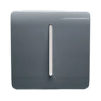 Trendi, Artistic Modern 1 Gang 2 Way 10 Amp Rocker Light Switch, BRITISH MADE, (25mm Back Box Required)