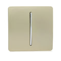Trendi CHAMPAGNE GOLD 1 gang retractive switch for doorbells, door buzzers or intercom Systems