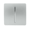 Trendi SILVER 1 gang retractive switch for doorbells, door buzzers or intercom Systems