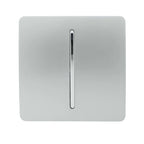 Trendi SILVER 1 gang retractive switch for doorbells, door buzzers or intercom Systems