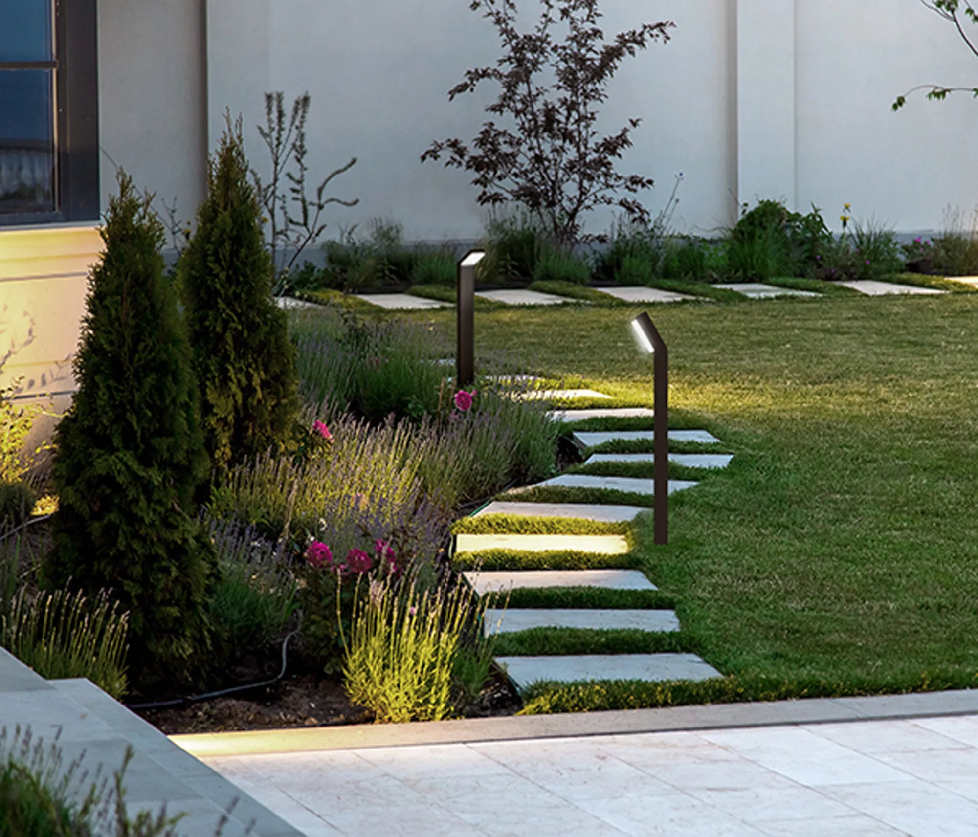 Alpine Slimline Bollard, 12W LED, 3000K, 1020lm, IP65, in Anthracite (Mantra M8151)