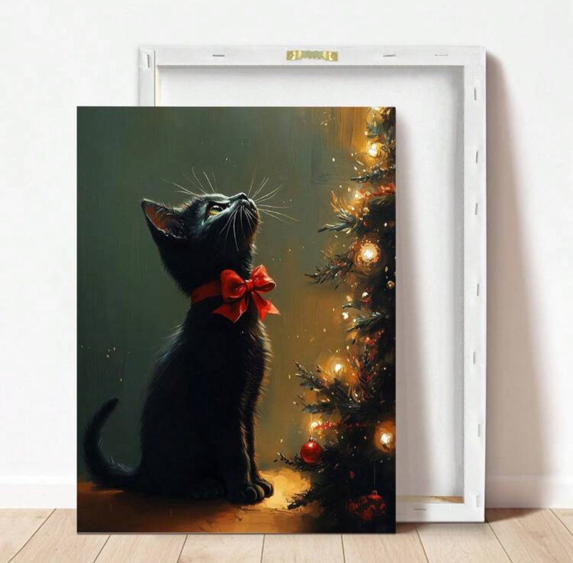 Kitten Christmas Art Print