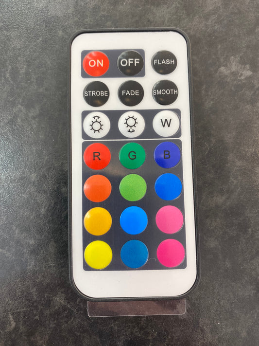 RGB Battery Infra Red Remote control
