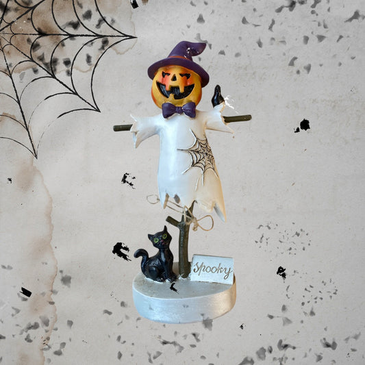 Pumpkin Scarecrow Figure