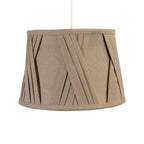 10" Gathered Cross Pleated Shade With Reversible Gimble for Lamps and Ceiling Fittings (Oaks G907/10 MO)
