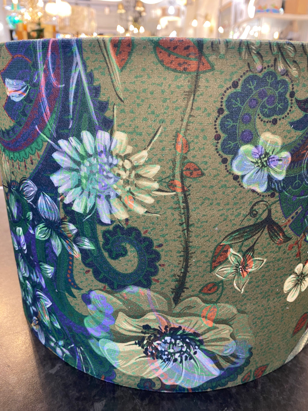 Hand Crafted Drum Table Lampshade - Vintage Velvet