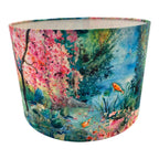 Hand Crafted Drum Lampshade - Koi Pond