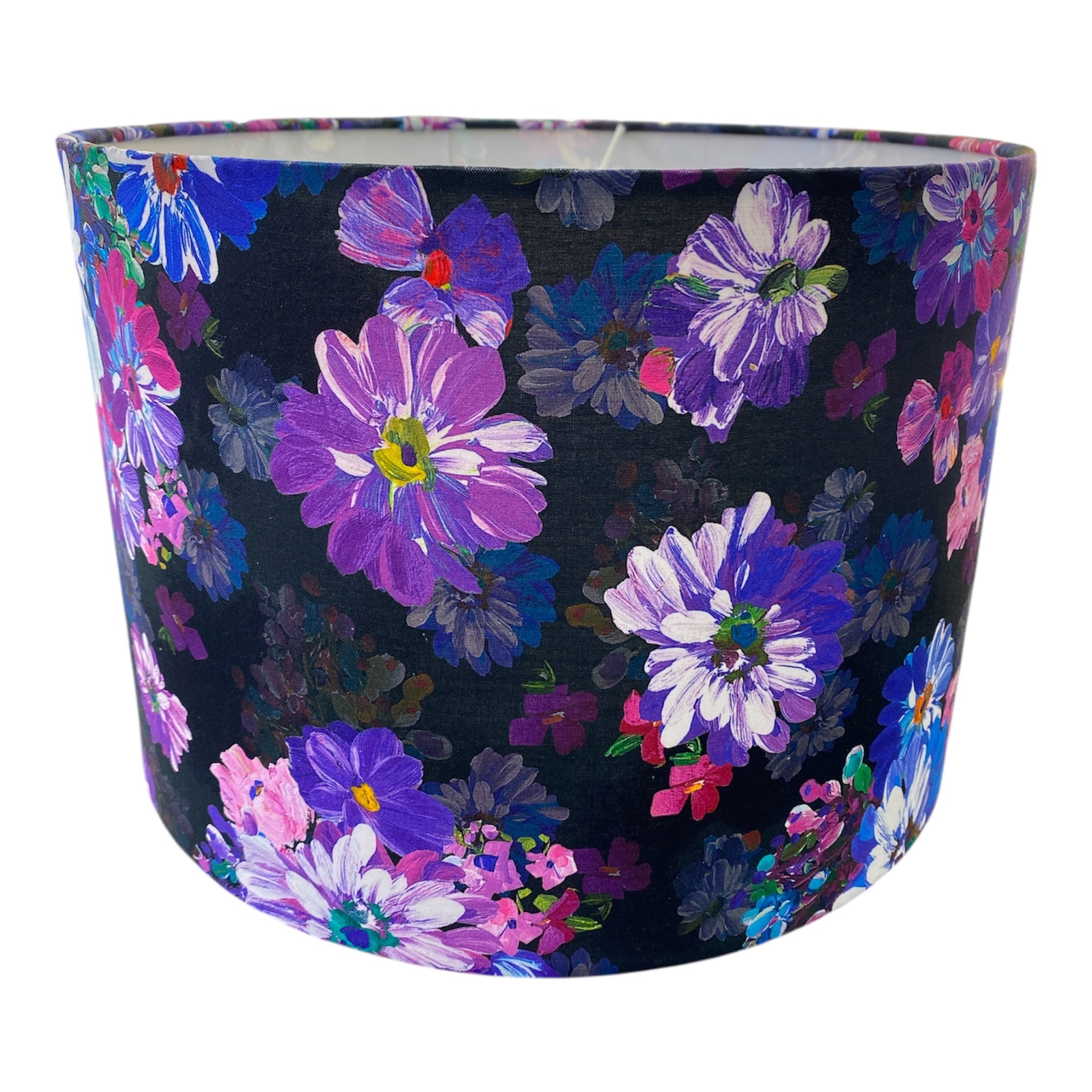 Hand Crafted Drum Lampshade - Bright Daisies