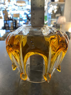 (33) Unknown Fitting - Murano vintage glass with amber dribbles