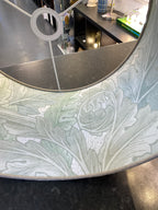 Hand Crafted Double Sided 40cm Drum Lampshade - Vintage Morris Sage