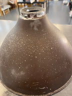 Original 1940’s Tin and Hollophane Glass Industrial style shade
