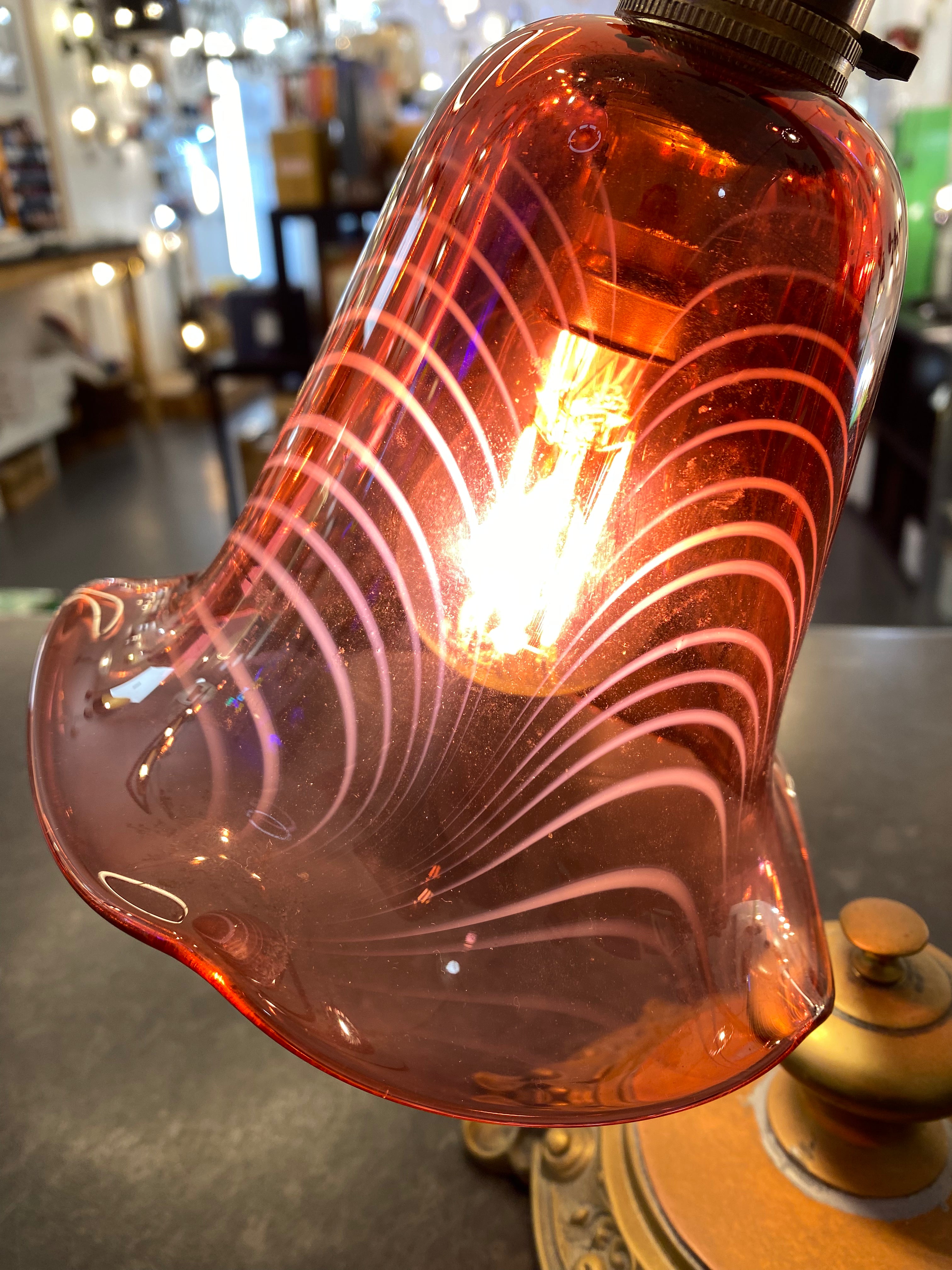 Vintage Adrian Sankey Signed Desk Lamp