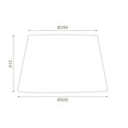 20" Linen Drum Shade with Duplex Ring