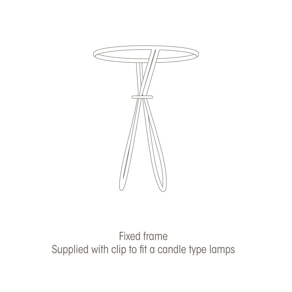 6" Linen Drum Shade with Candle Clip for Wall Lights and Small Lamps