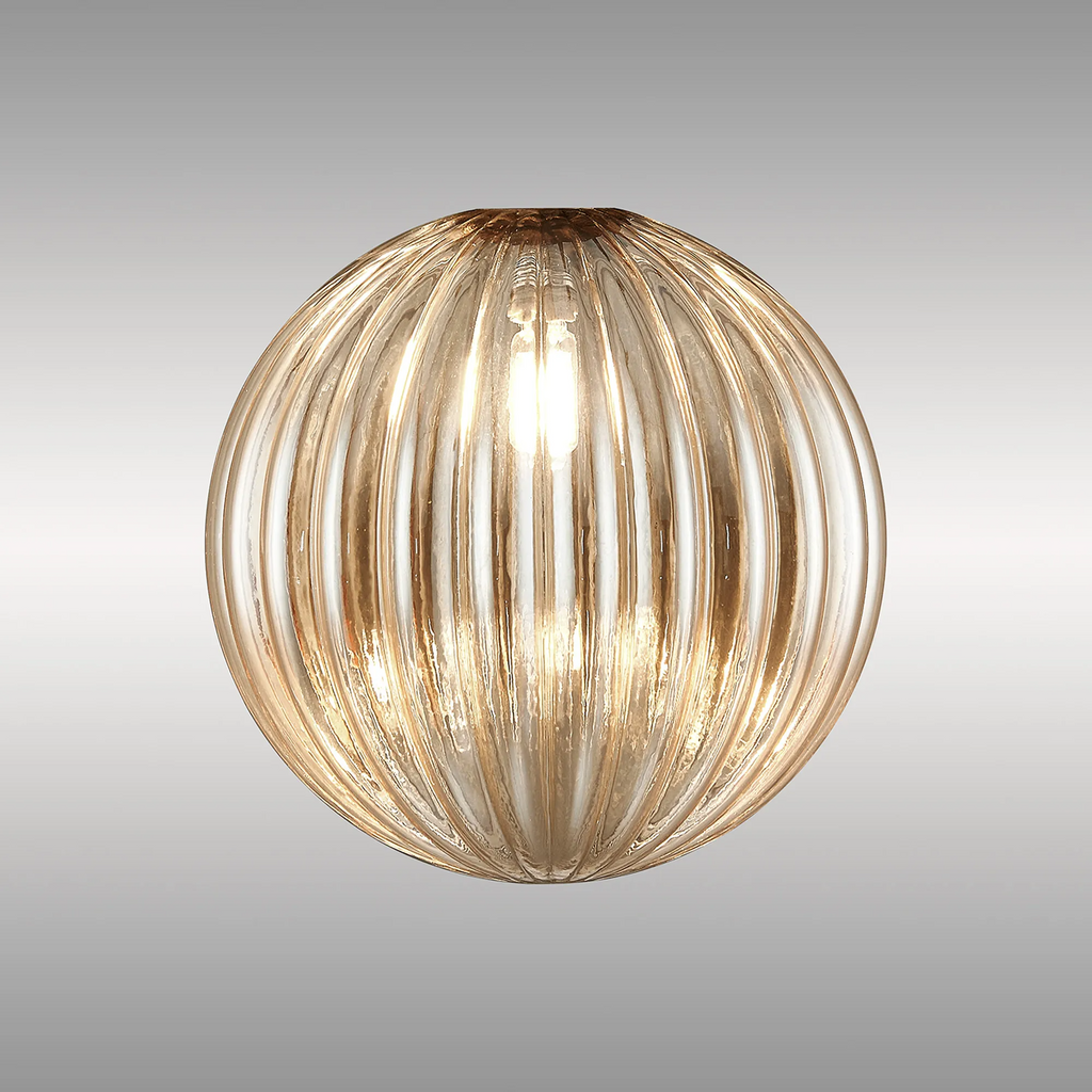 Baron 15cm Segment (AL) Round Globe Glass Shade for G9 Fittings