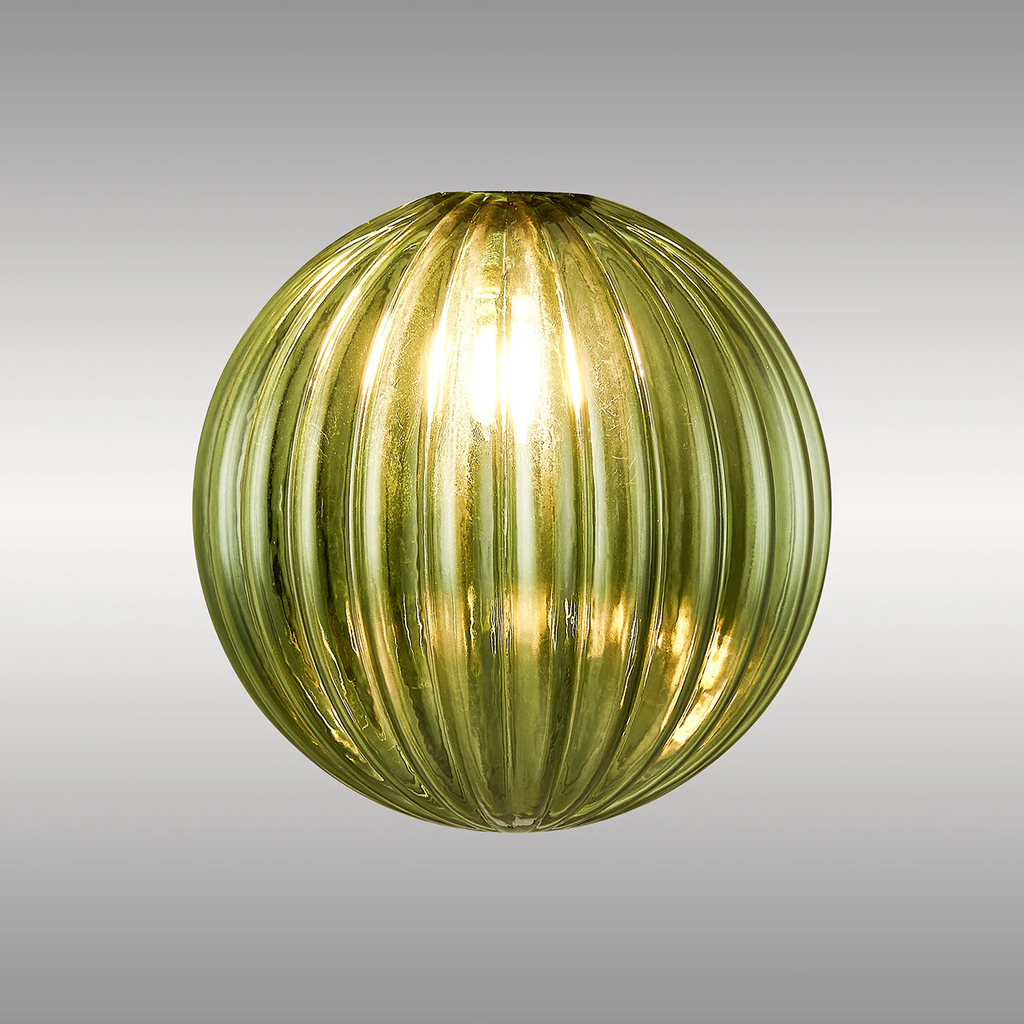 Baron 15cm Segment (AL) Round Globe Glass Shade for G9 Fittings